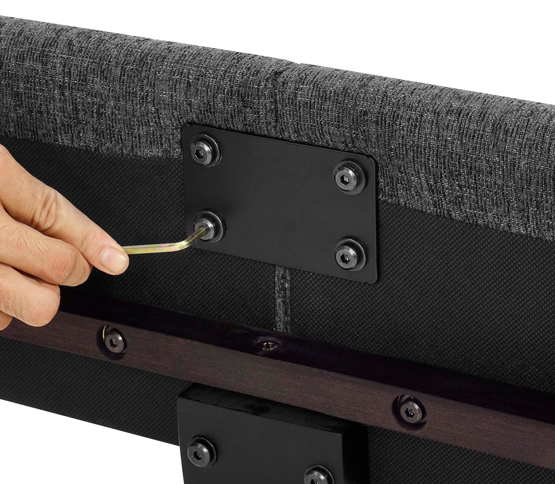 Boucle Upholstered Platform Bed - The Sleep Loft - Online Mattress Showroom NYC