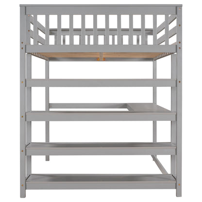 Loft Bed With Storage Shelves And Under Bed Desk - The Sleep Loft - Online Mattress Showroom NYC