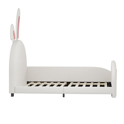 Upholstered Rabbit-Shape Princess Bed With Headboard And Footboard - The Sleep Loft - Online Mattress Showroom NYC