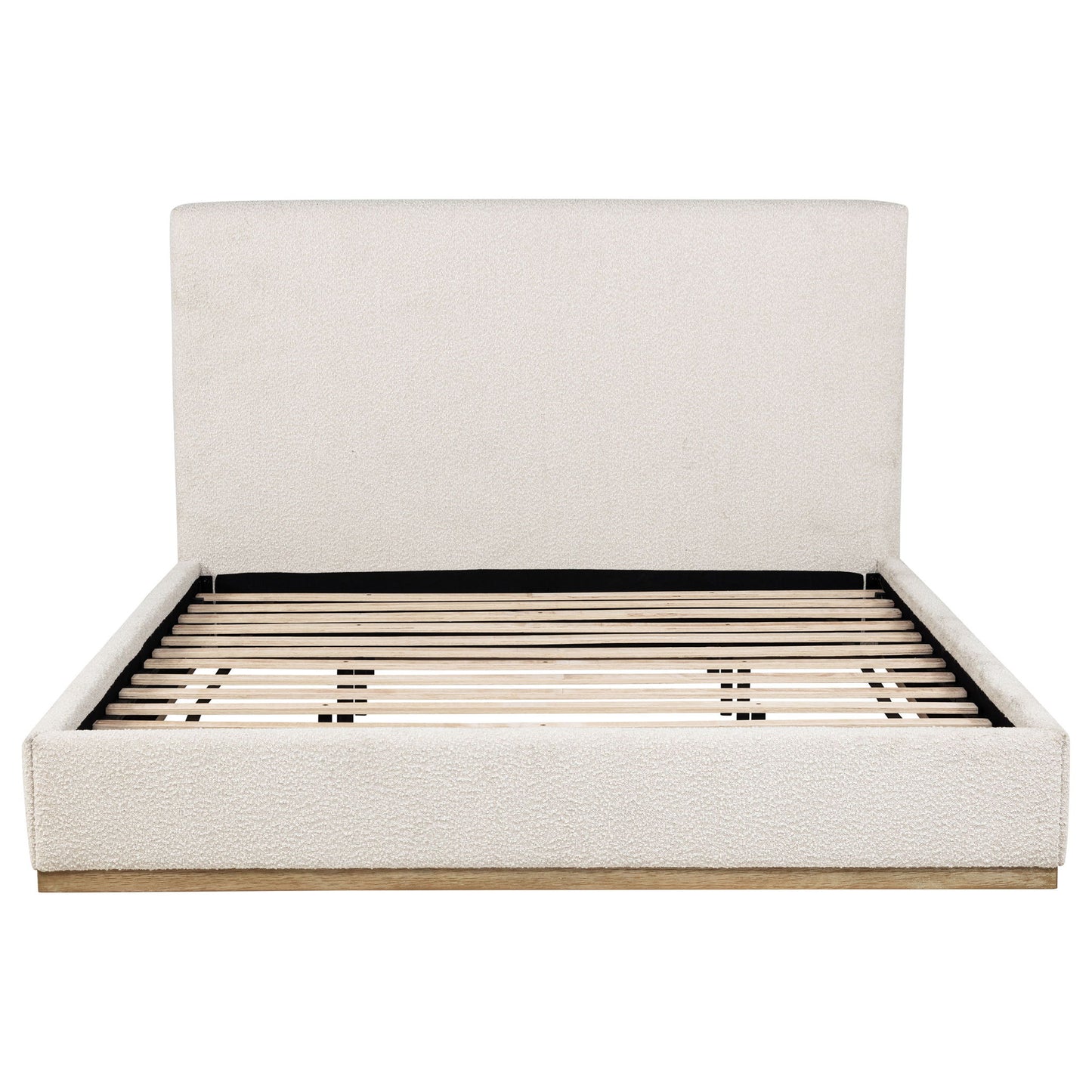 Talbot - Eastern King Platform Bed With Elevated Headboard - Cream - The Sleep Loft - Online Mattress Showroom NYC