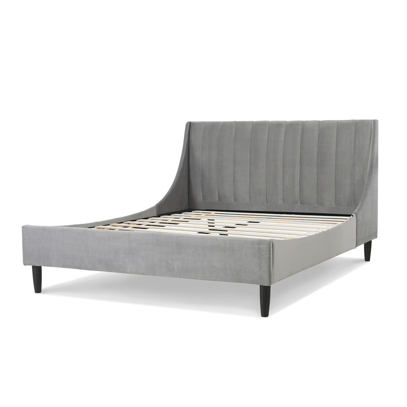 Aspen - Vertical Tufted Modern Headboard Platform Bed Set - The Sleep Loft - Online Mattress Showroom NYC