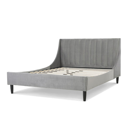 Aspen - Vertical Tufted Modern Headboard Platform Bed Set - The Sleep Loft - Online Mattress Showroom NYC
