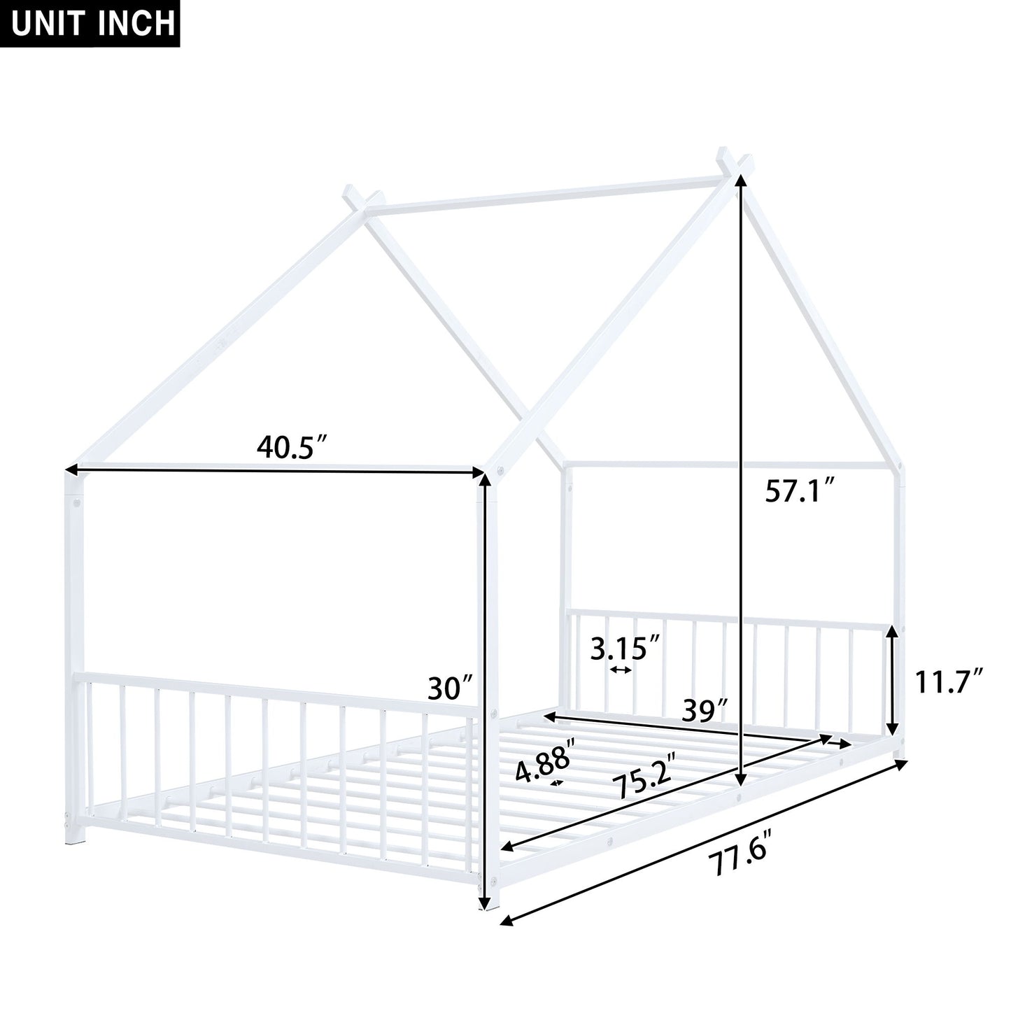 Metal House Bed - The Sleep Loft - Online Mattress Showroom NYC