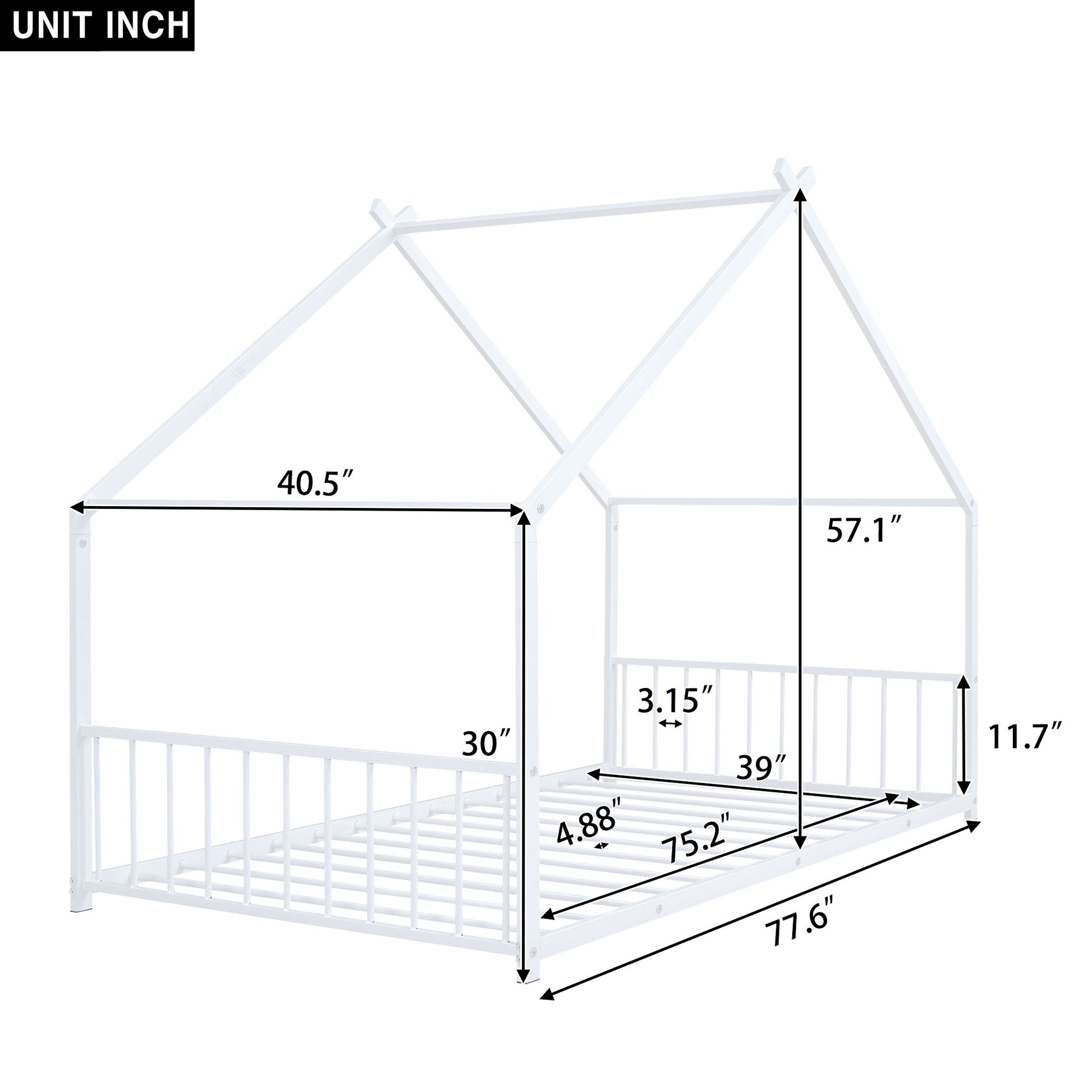 Metal House Bed - The Sleep Loft - Online Mattress Showroom NYC