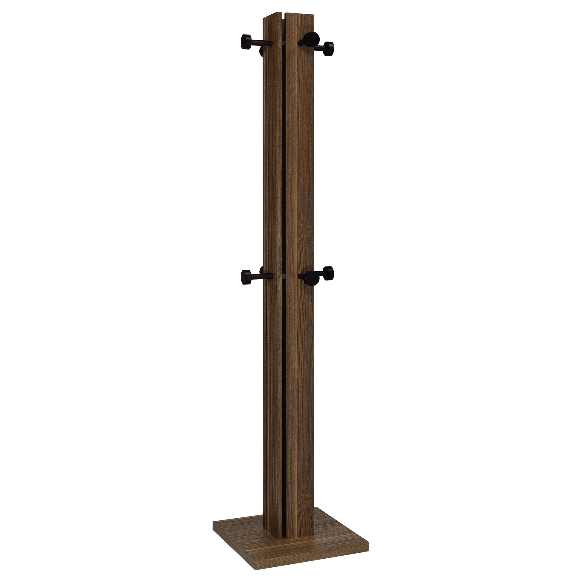 Rikkie Engineered Wood Coat Rack Walnut