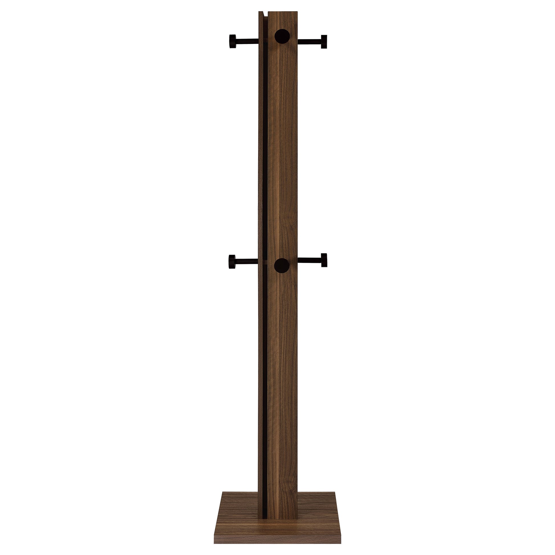 Rikkie Engineered Wood Coat Rack Walnut