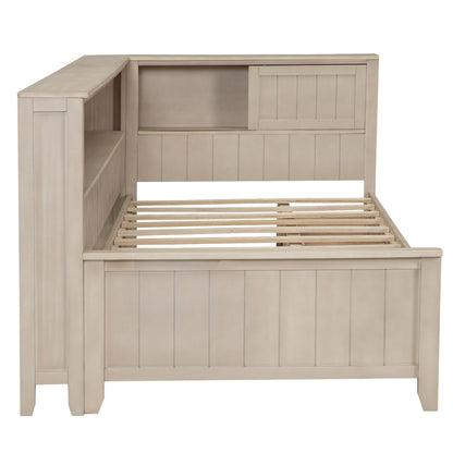 Daybed With Storage Shelves And 3 Drawers - The Sleep Loft - Online Mattress Showroom NYC