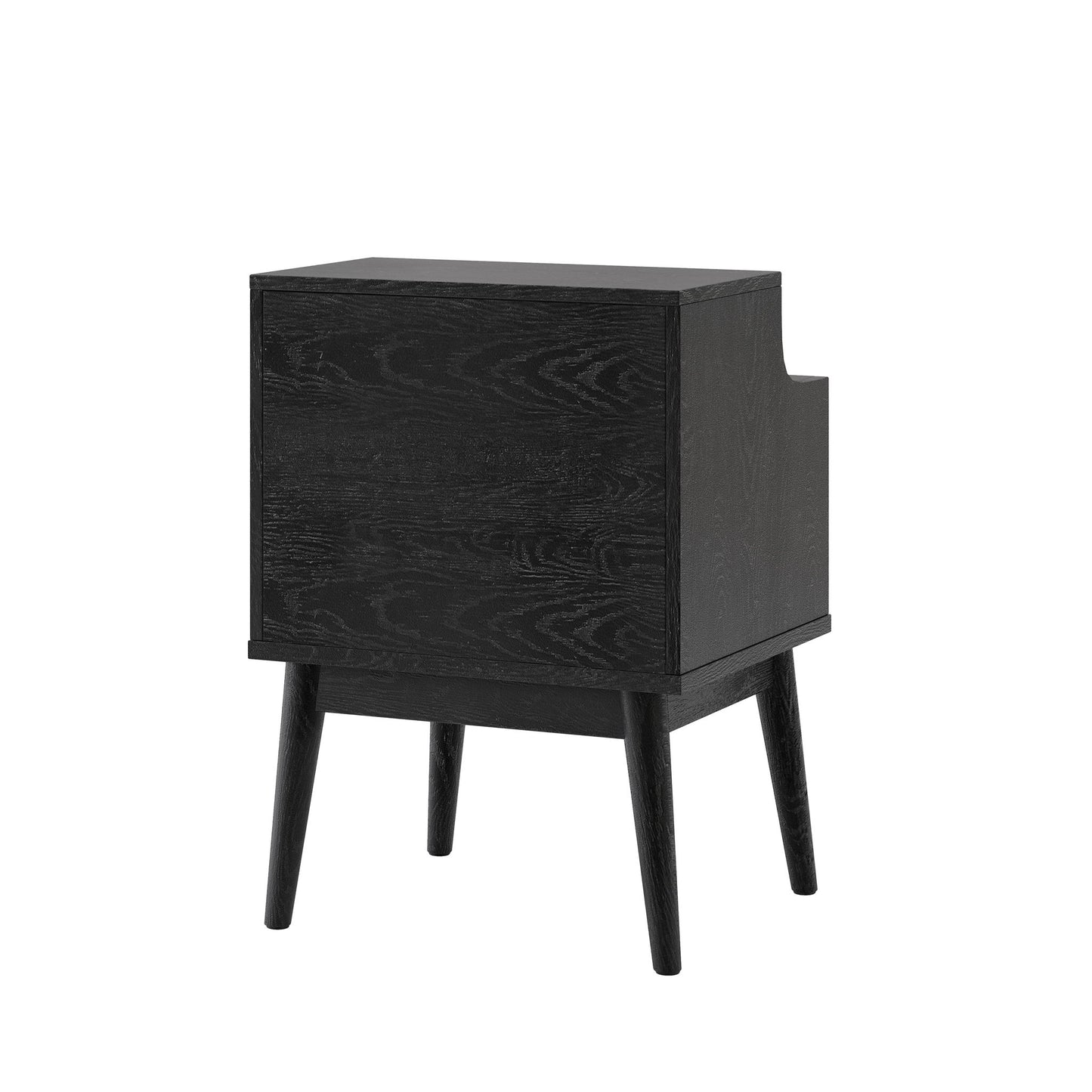 Starla - Wooden Nightstand - Black - The Sleep Loft - Online Mattress Showroom NYC