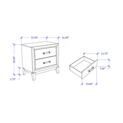 Mirage - Nightstand - The Sleep Loft - Online Mattress Showroom NYC