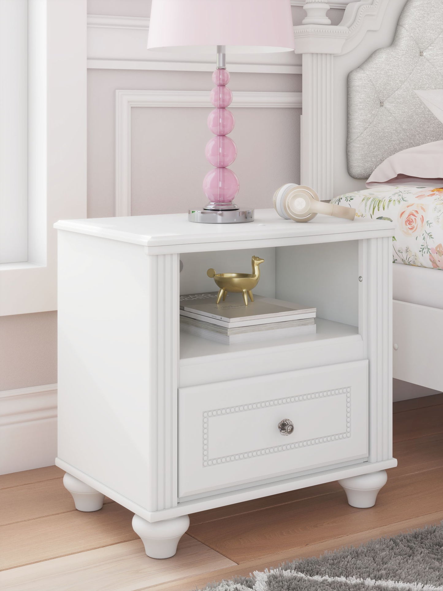 Kozlani - One Drawer Night Stand - White - The Sleep Loft - Online Mattress Showroom NYC