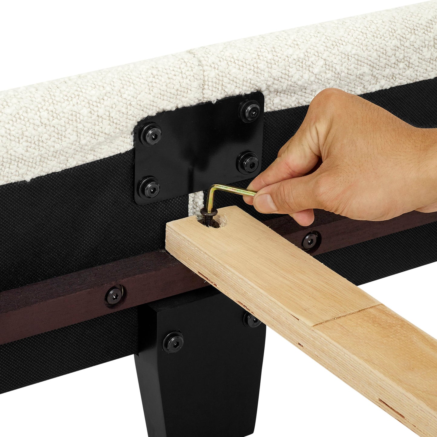 Upholstered Headboard Platform Bed