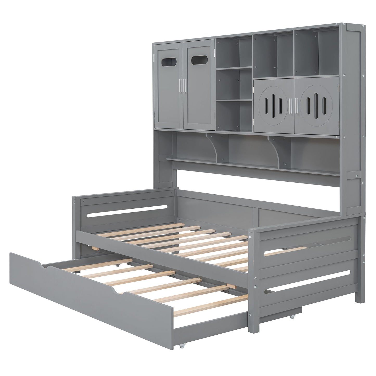 Daybed With All-In-One Cabinet And Shelf - The Sleep Loft - Online Mattress Showroom NYC
