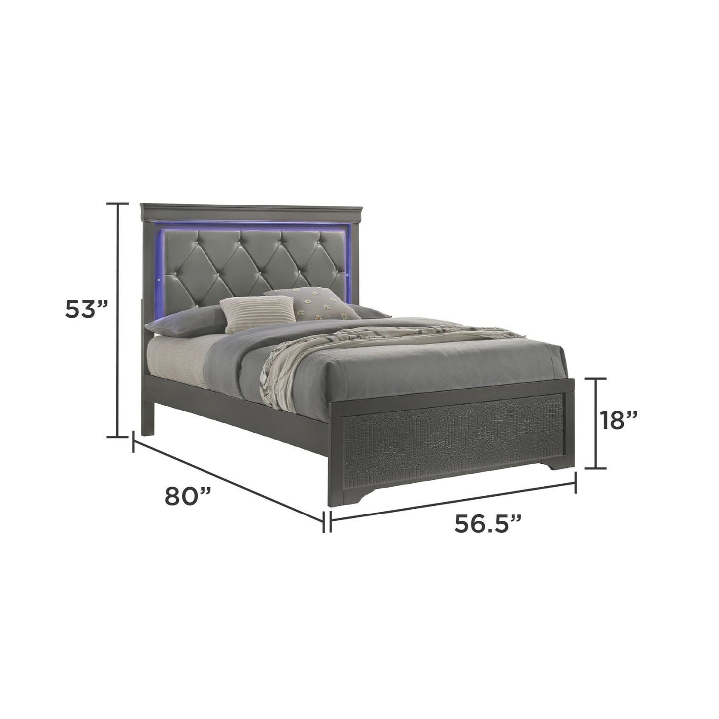 Blaze - Bed With LED Headboard - The Sleep Loft - Online Mattress Showroom NYC