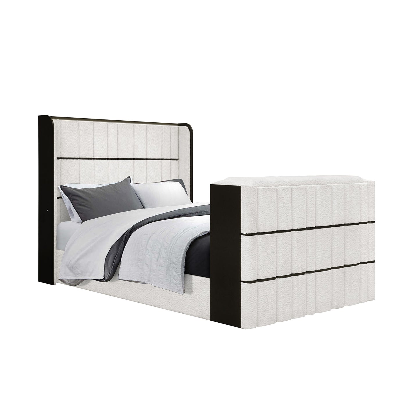 Isaiah - Bed With TV Lift-LED Speakers And Fireplace - The Sleep Loft - Online Mattress Showroom NYC