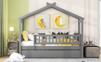 Creativity House Bed With Twin Size Trundle - The Sleep Loft - Online Mattress Showroom NYC