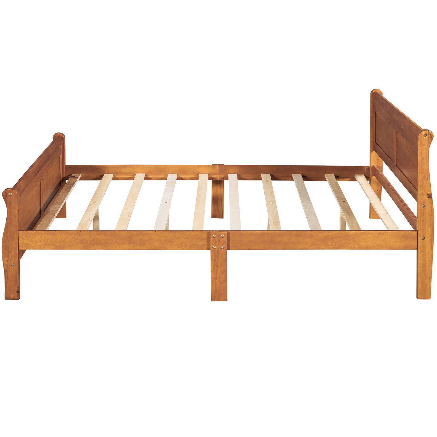 Platform Bed Frame Mattress Foundation Sleigh Bed With Headboard / Footboard / Wood Slat Suppor - The Sleep Loft - Online Mattress Showroom NYC