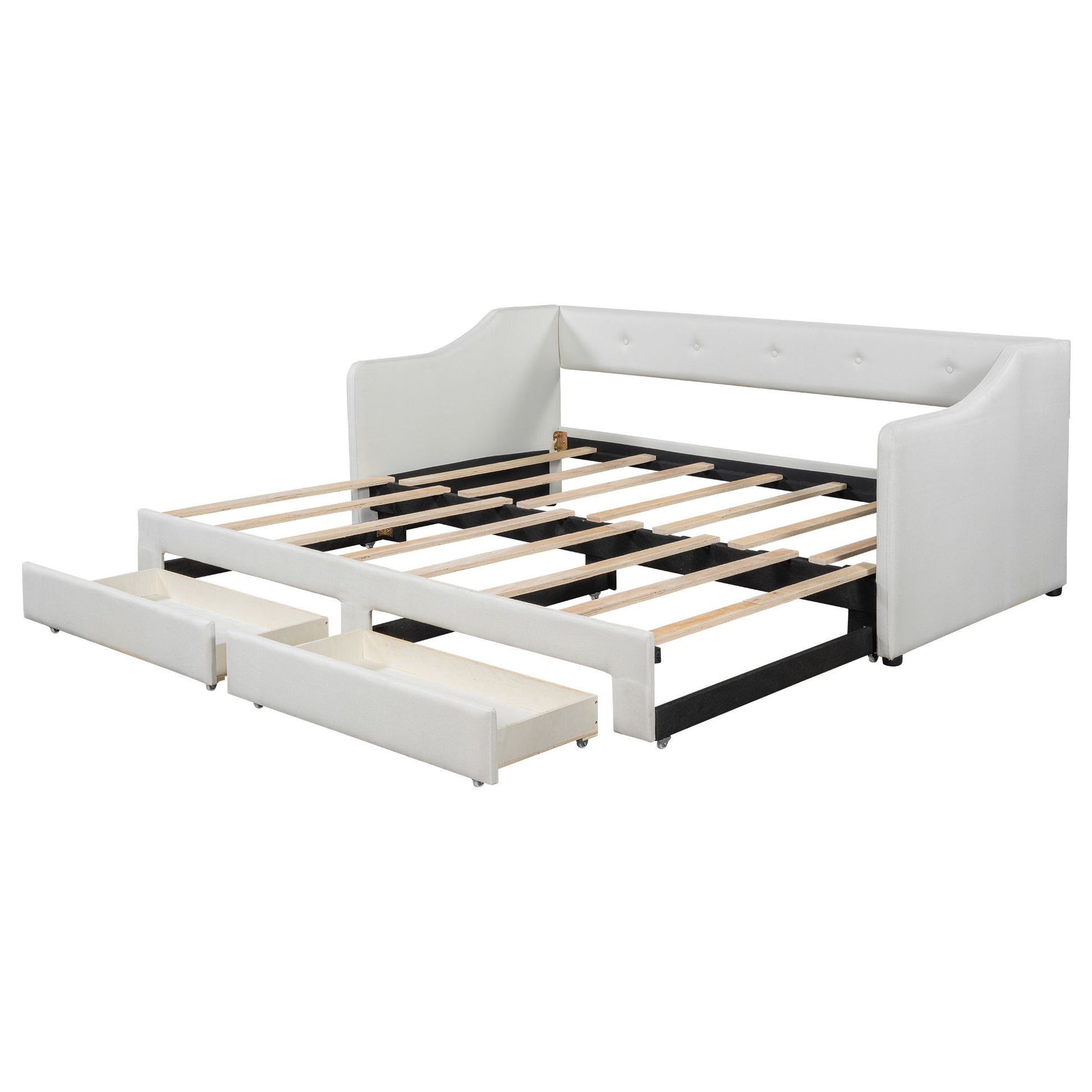 Upholstered Daybed With 2 Drawers - The Sleep Loft - Online Mattress Showroom NYC