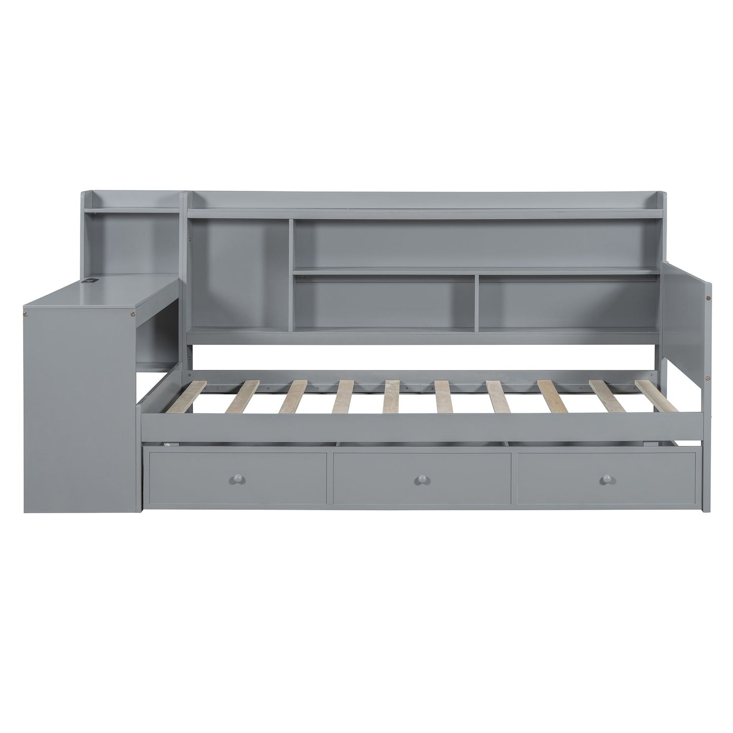 Daybed With 3 Drawers USB Ports And Desk - The Sleep Loft - Online Mattress Showroom NYC