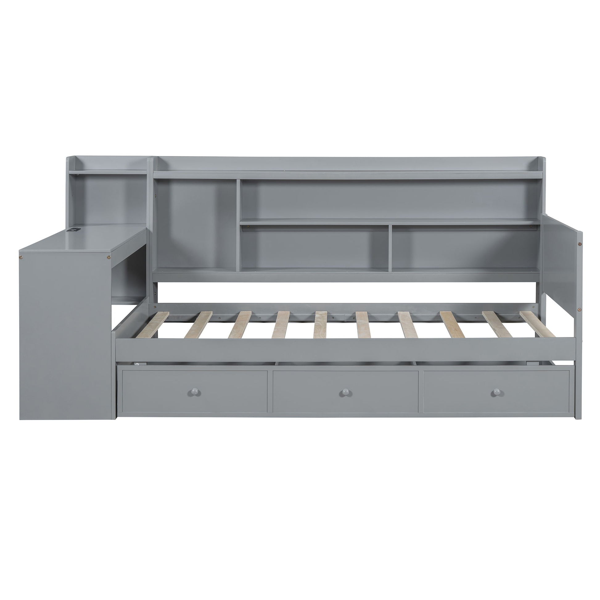 Daybed With 3 Drawers USB Ports And Desk - The Sleep Loft - Online Mattress Showroom NYC