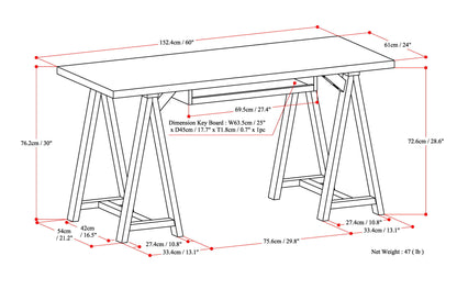 Sawhorse - Handcrafted Desk - The Sleep Loft - Online Mattress Showroom NYC