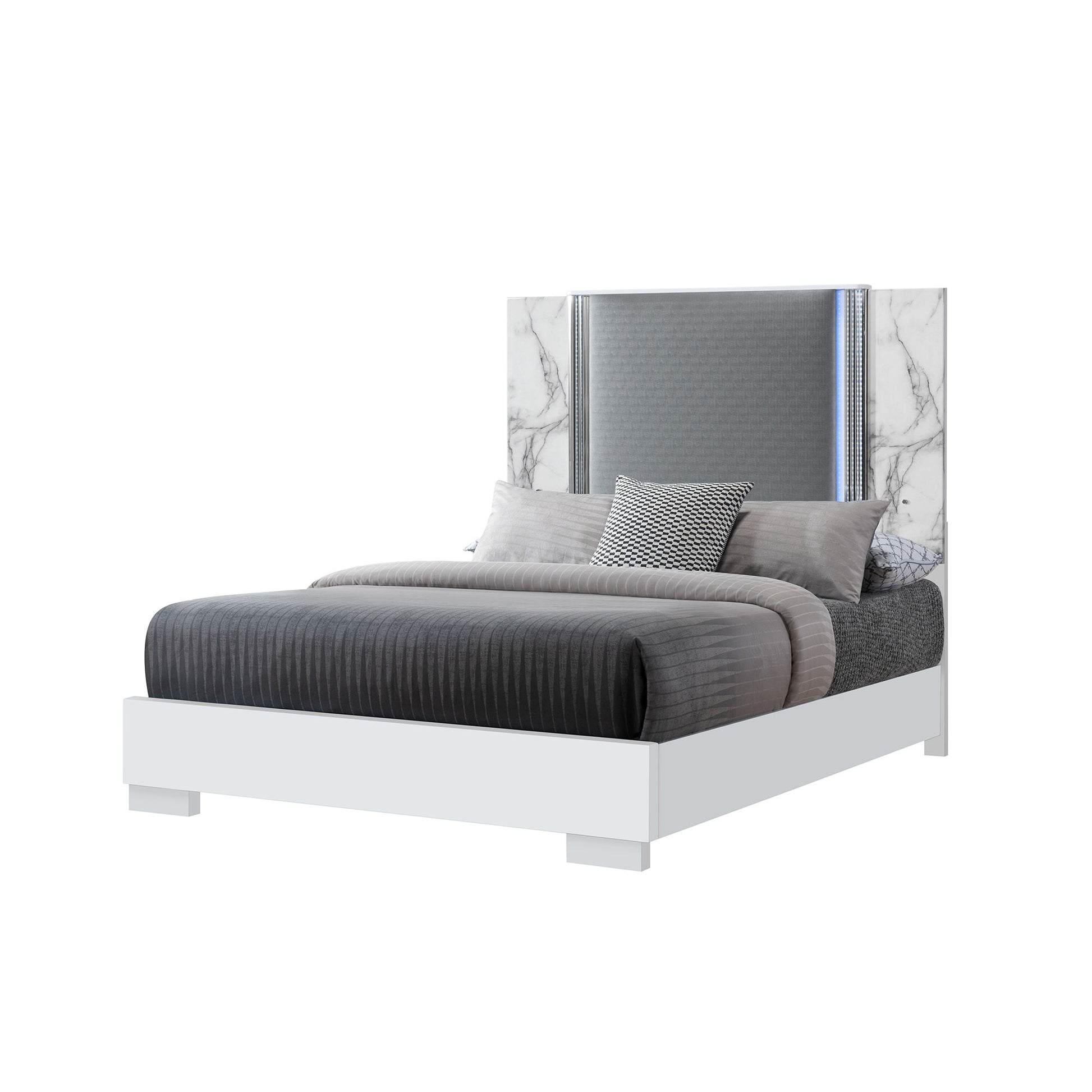 Moon - Modern Bed With LED Accent Lighting - The Sleep Loft - Online Mattress Showroom NYC
