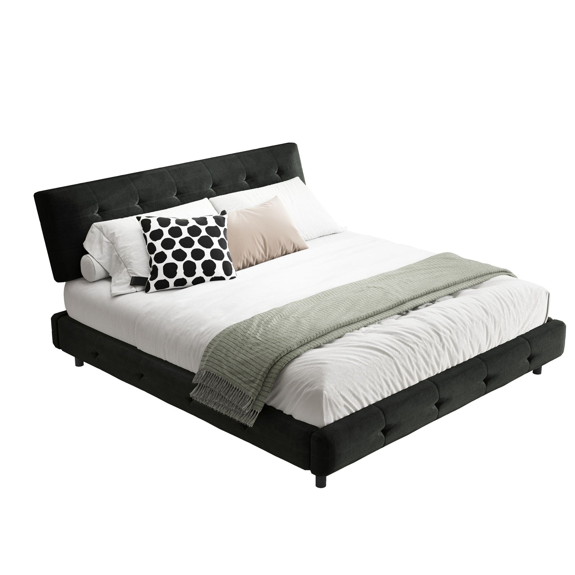 Tufted Headboard With Extra-Large Ultra-Soft Cloud Pillow Design - The Sleep Loft - Online Mattress Showroom NYC