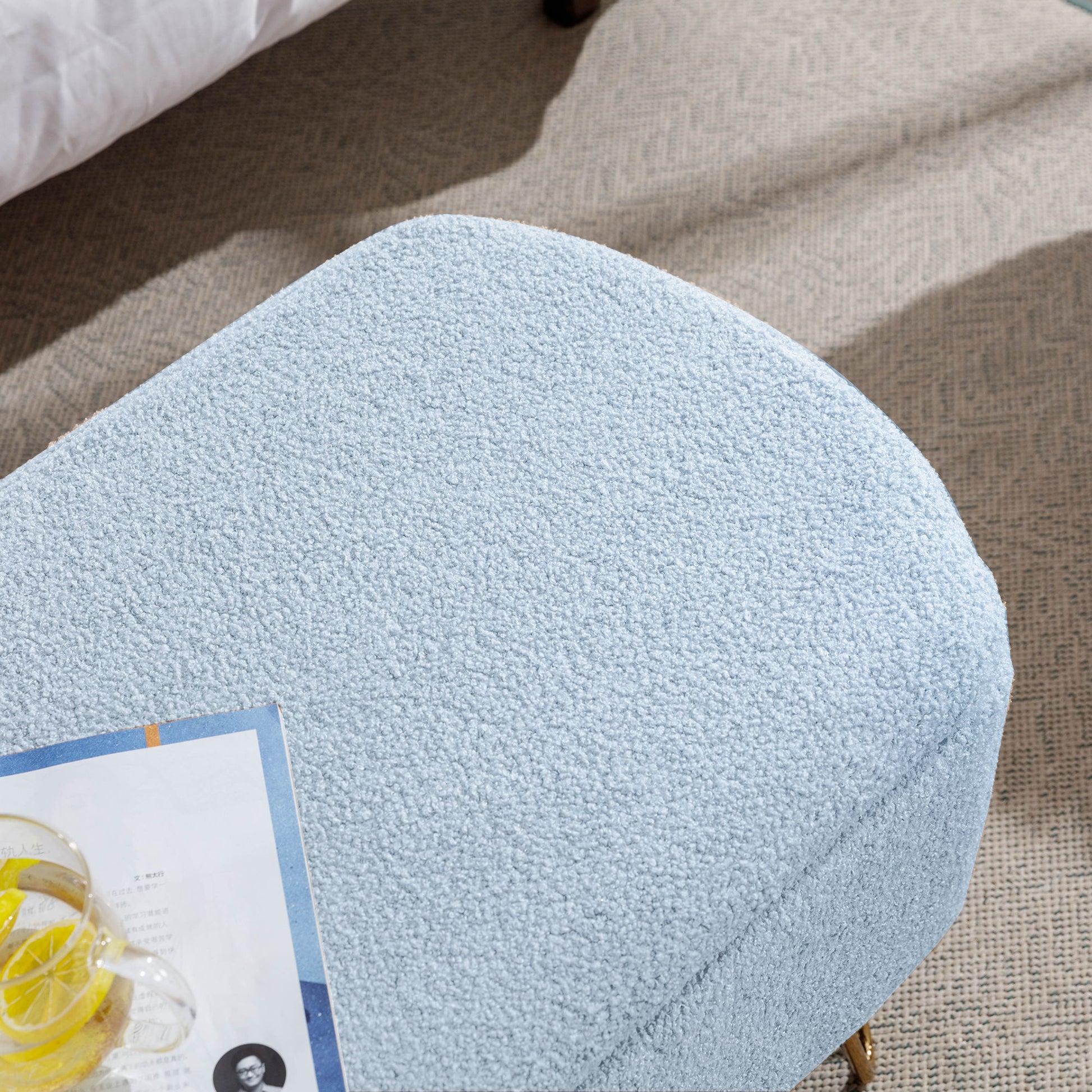 Storage Ottoman Bench For End Of Bed Legs, Modern Camel Faux Fur Entryway Bench Upholstered Padded With Storage For Living Room Bedroom - The Sleep Loft - Online Mattress Showroom NYC