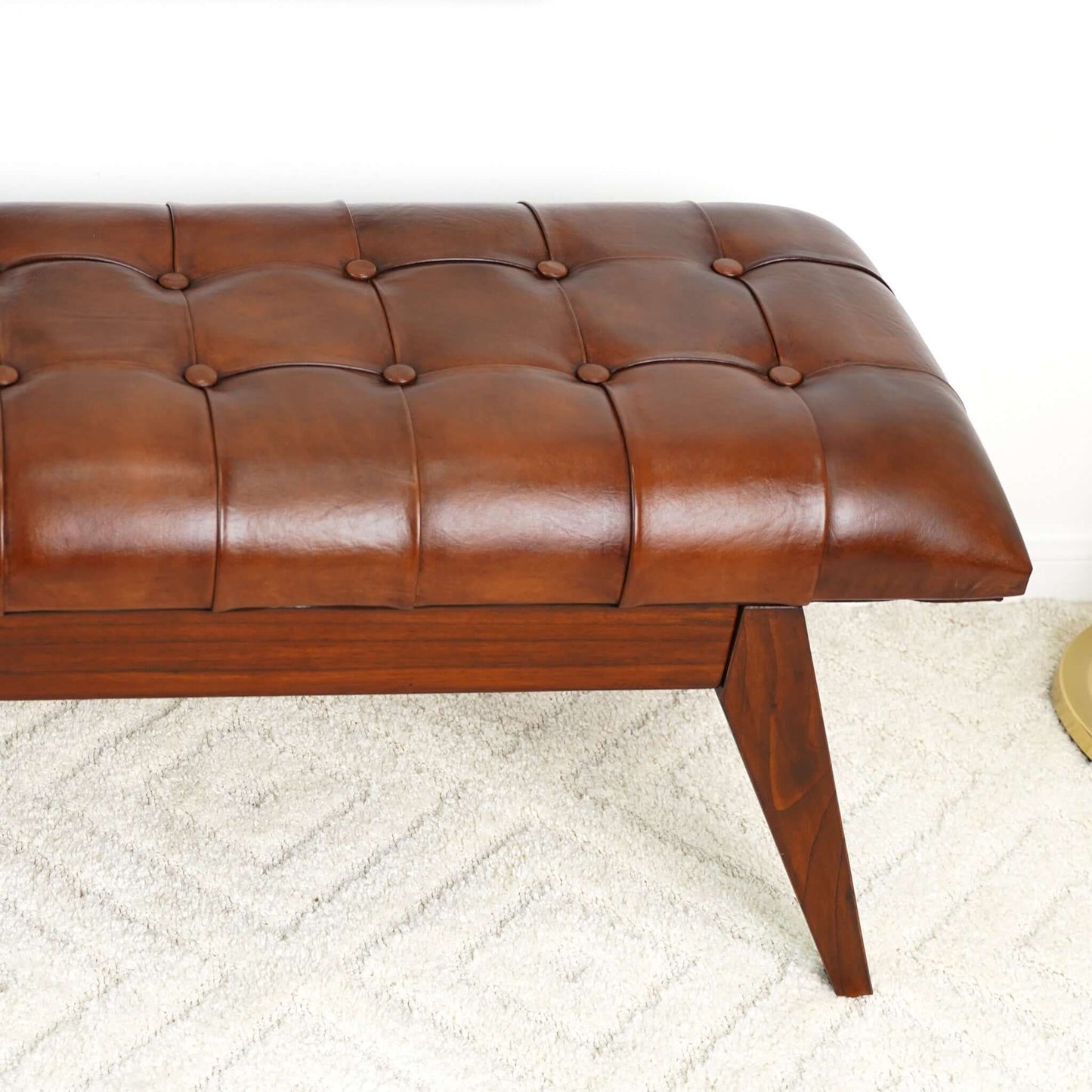 Maja - Bench - Cognac / Dark Brown - The Sleep Loft - Online Mattress Showroom NYC