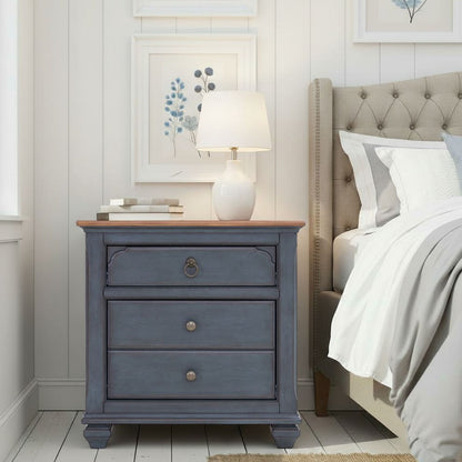 Nightstand - Blue - The Sleep Loft - Online Mattress Showroom NYC