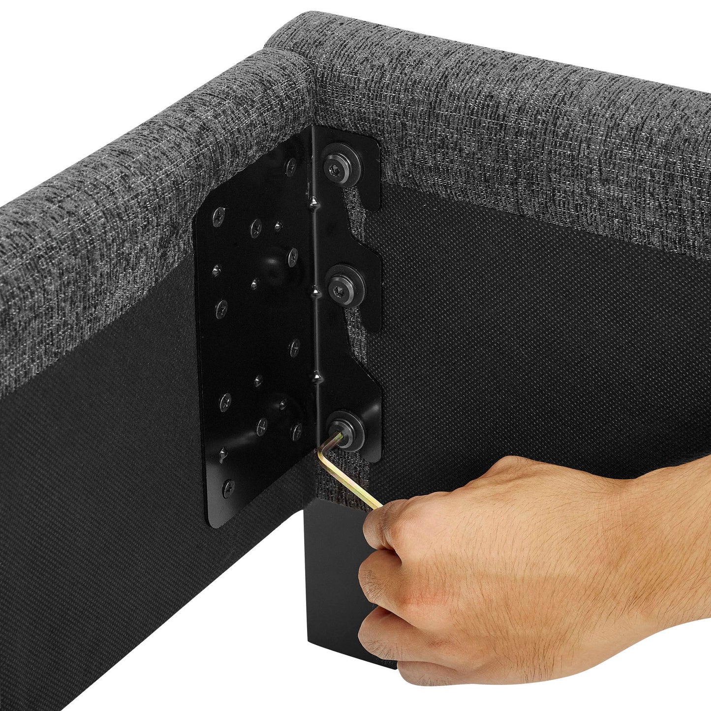 Squares Upholstered Platform Bed - The Sleep Loft - Online Mattress Showroom NYC