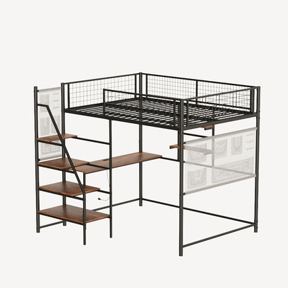Metal Loft Bed With Built - In Charging Station And LED Light - The Sleep Loft - Online Mattress Showroom NYC