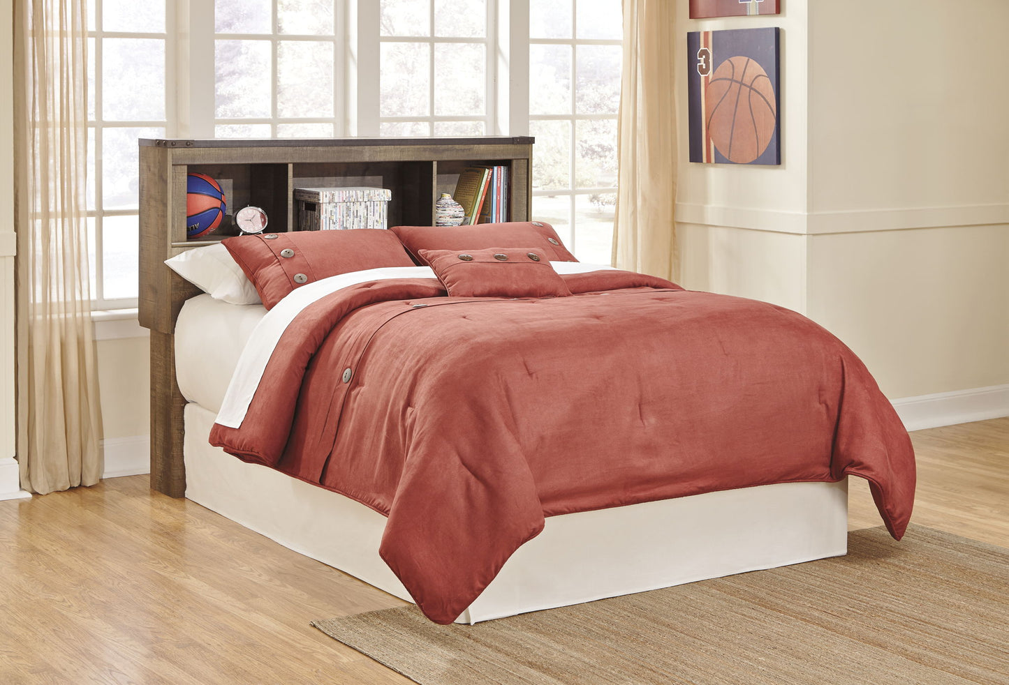 Trinell - Bookcase Storage Bed - The Sleep Loft - Online Mattress Showroom NYC
