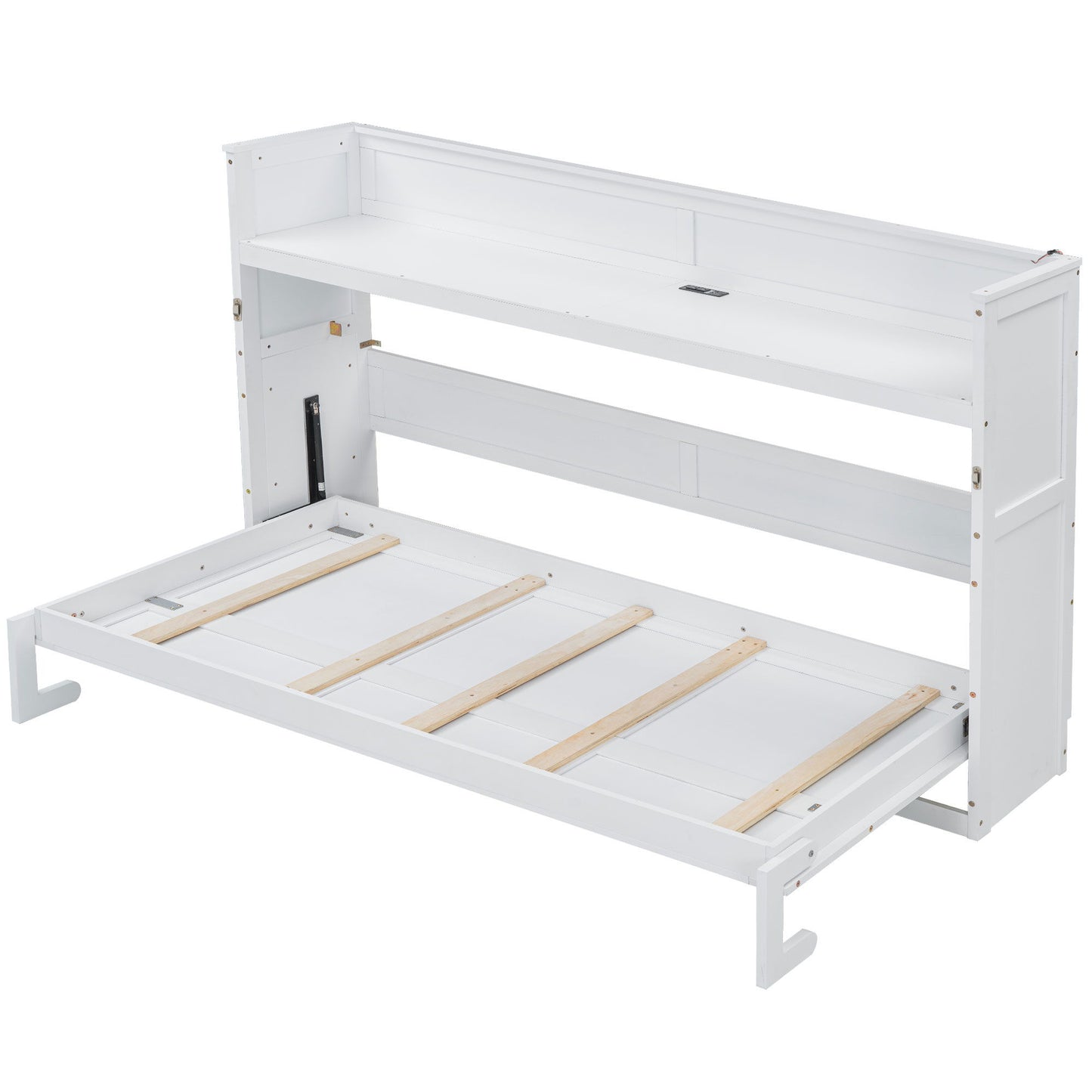 Murphy Bed With Desk, LED Light And USB Charging Station - The Sleep Loft - Online Mattress Showroom NYC