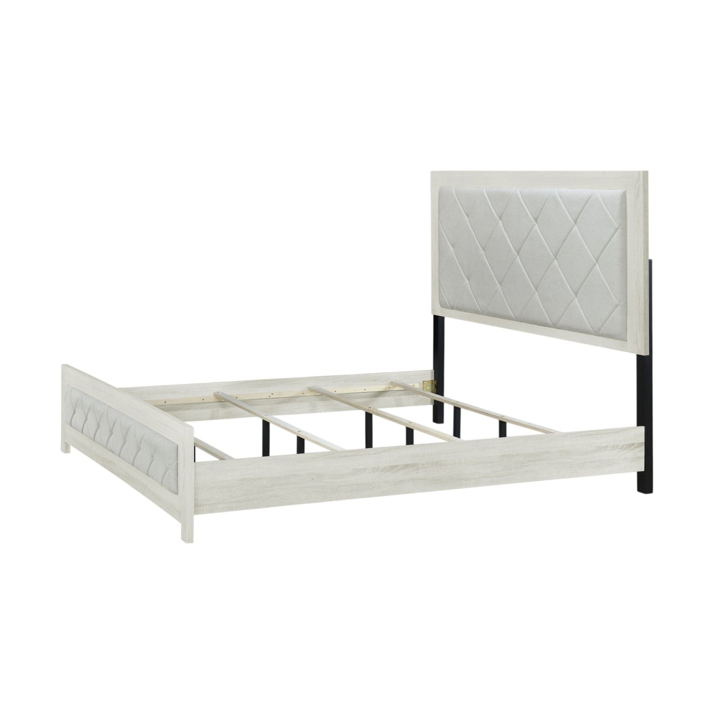 Jehoram - Lozenge Upholstered Design Bed - The Sleep Loft - Online Mattress Showroom NYC