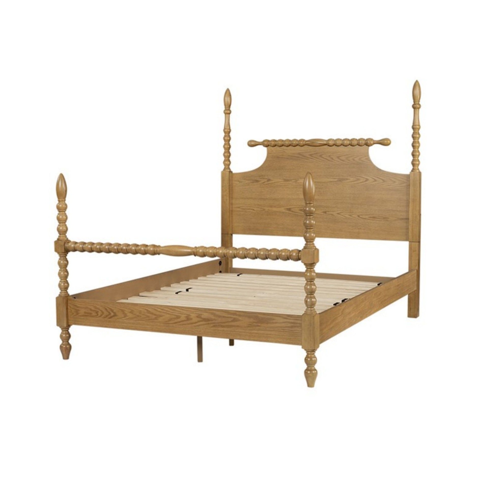 Queen Bed Turned Legs - Natural - The Sleep Loft - Online Mattress Showroom NYC