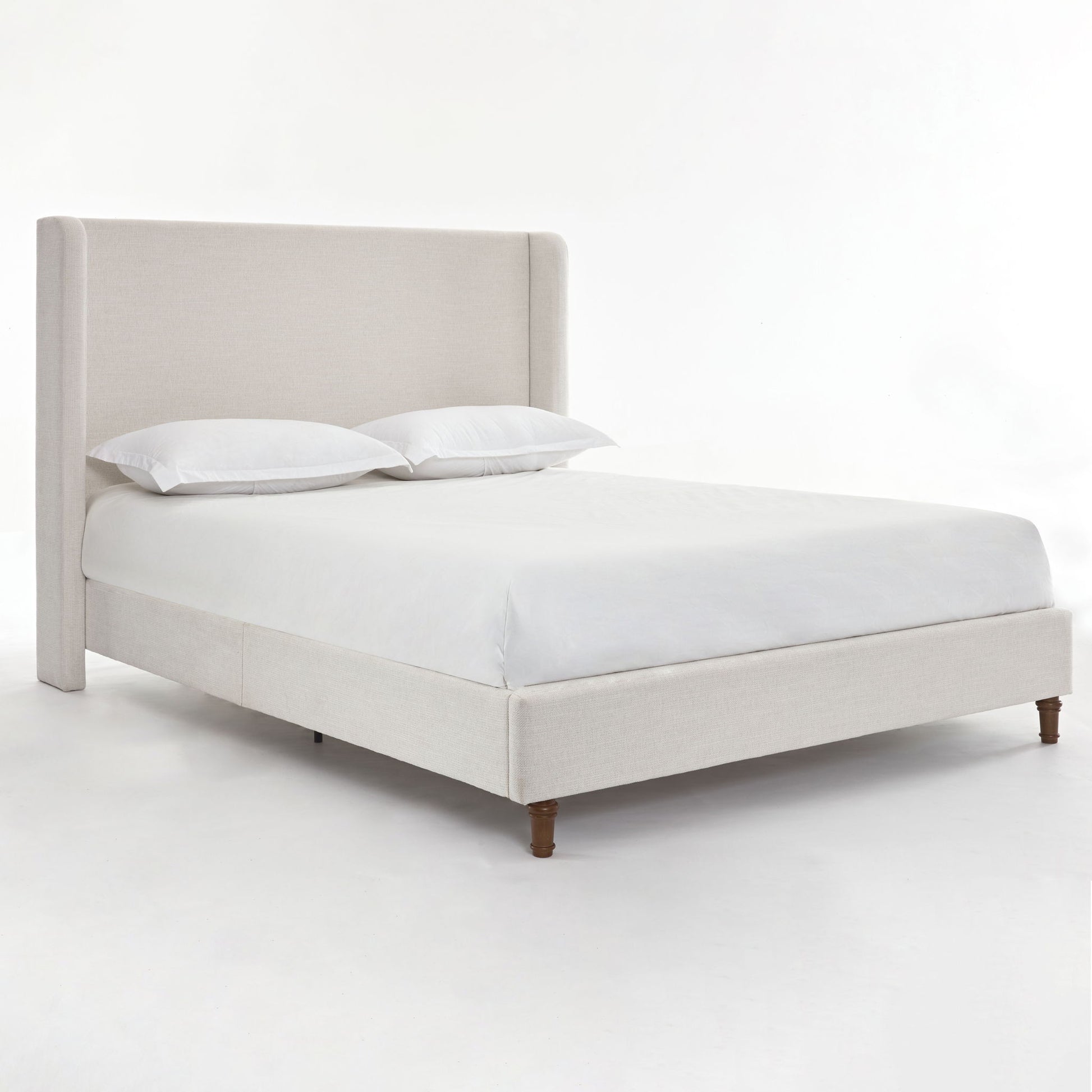 Harper - Tall Headboard Upholstered Bed / High Headboard / Elegant Simplicity / No Box Spring Needed - The Sleep Loft - Online Mattress Showroom NYC