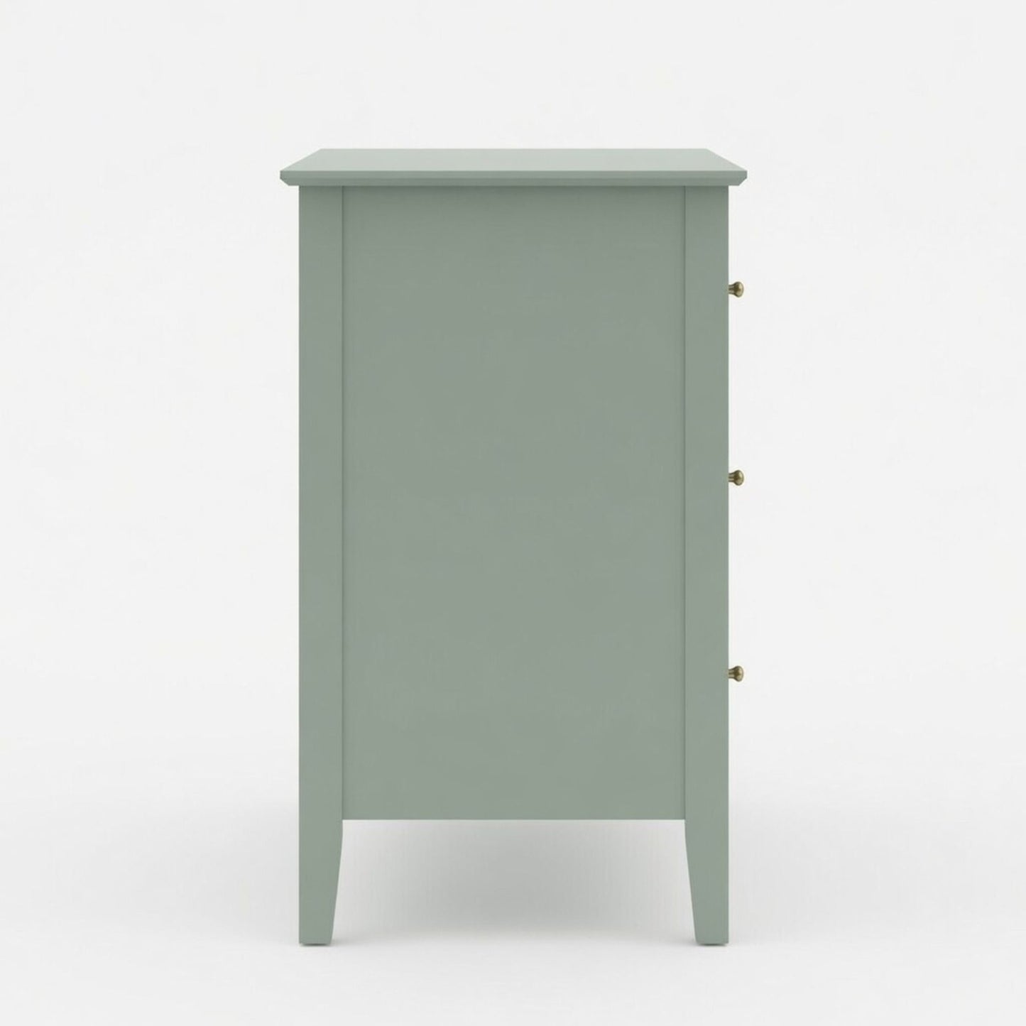 Fluted 3 Drawer Nightstand With Soft Close Slides