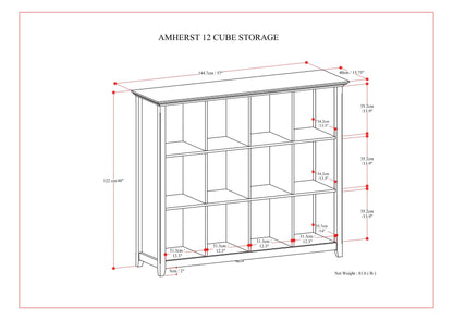 Amherst - Cube Storage Bookcase - The Sleep Loft - Online Mattress Showroom NYC