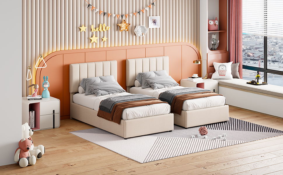 Upholstered Platform Bed With A Hydraulic Storage System - The Sleep Loft - Online Mattress Showroom NYC