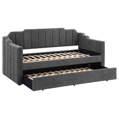 Pressley - Twin Daybed With Trundle - Charcoal - The Sleep Loft - Online Mattress Showroom NYC