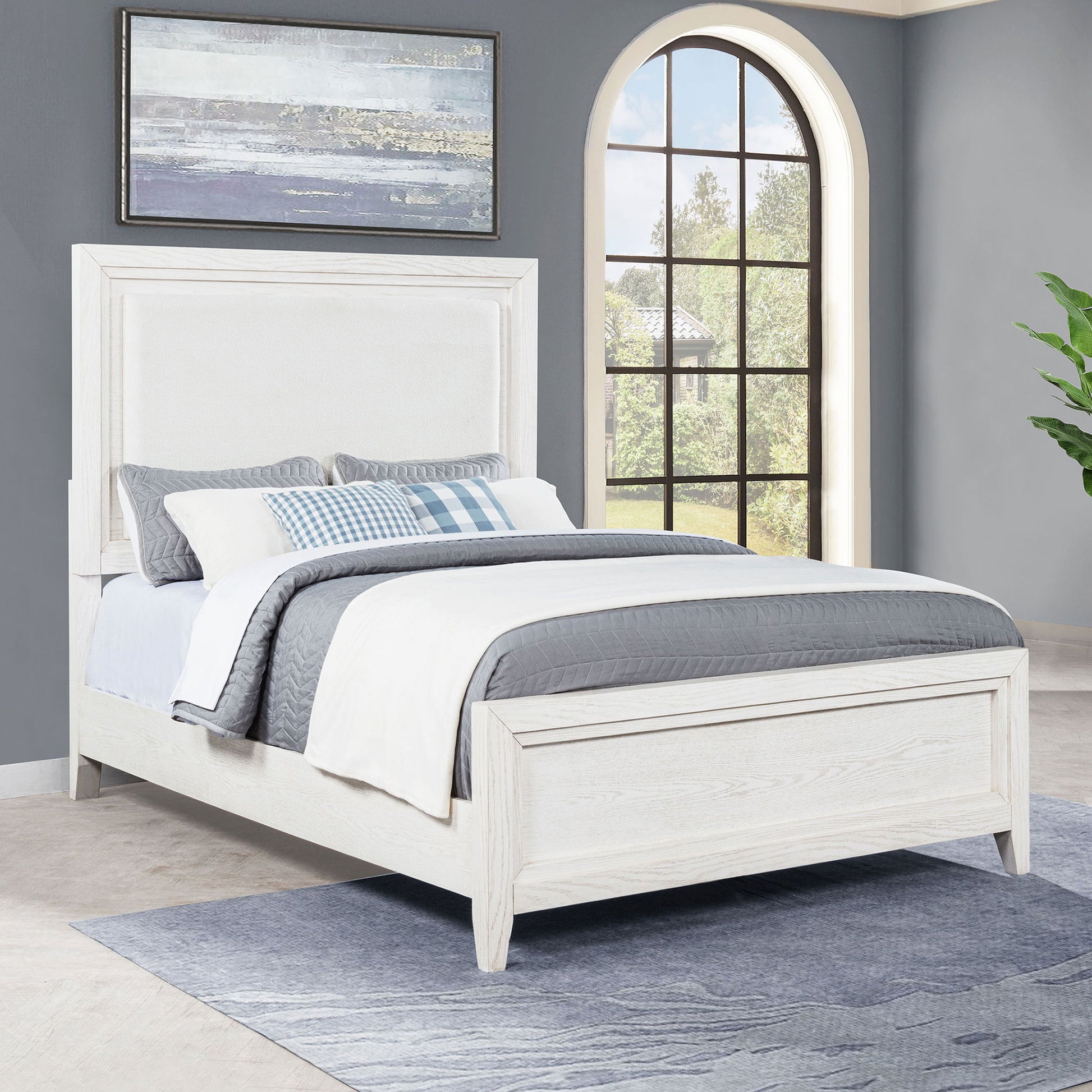Inverness - Panel Bed With Padded Headboard - The Sleep Loft - Online Mattress Showroom NYC