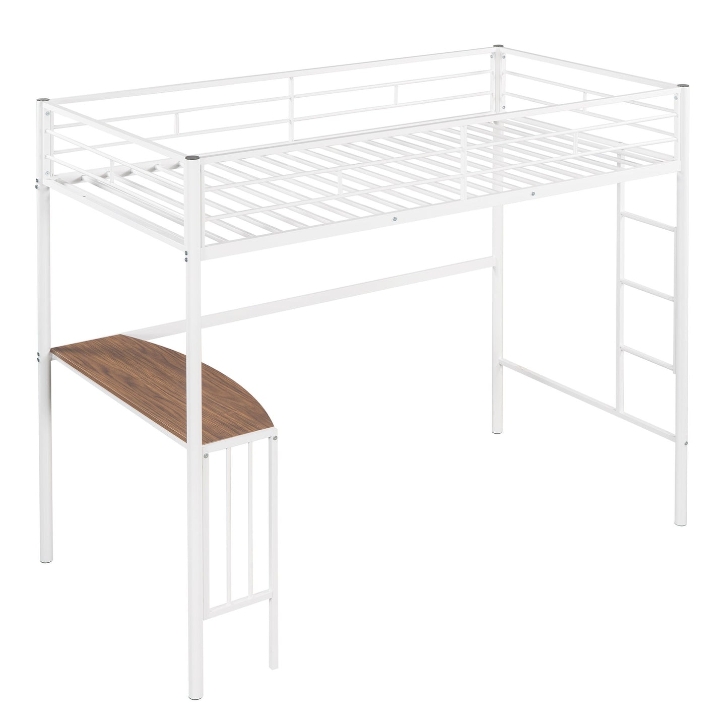 Bunk Bed With Desk, Ladder And Quality Slats For Bedroom - The Sleep Loft - Online Mattress Showroom NYC