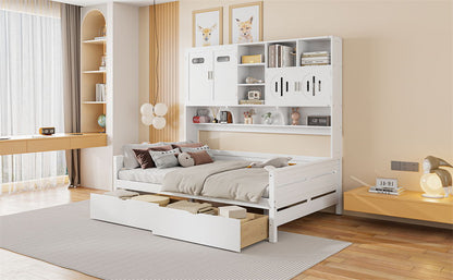 Daybed With All-In-One Cabinet And Shelf - The Sleep Loft - Online Mattress Showroom NYC