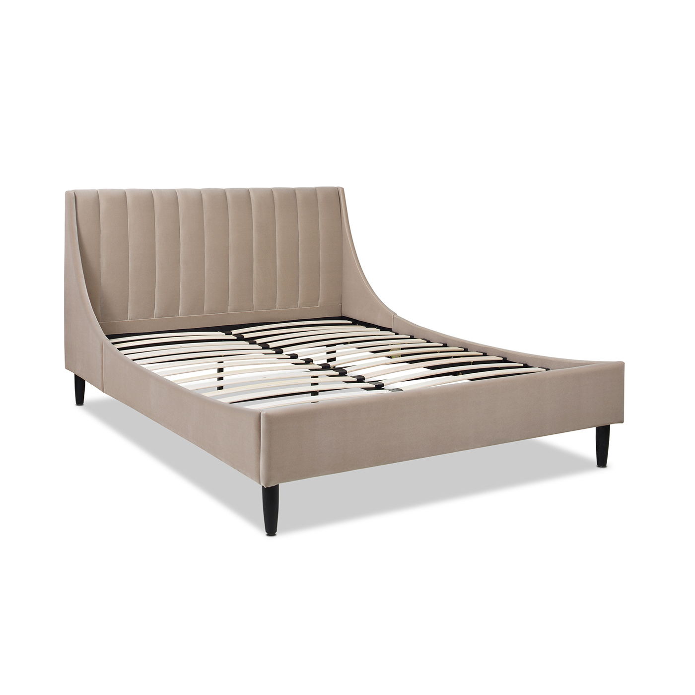 Aspen - Vertical Tufted Modern Headboard Platform Bed Set - The Sleep Loft - Online Mattress Showroom NYC