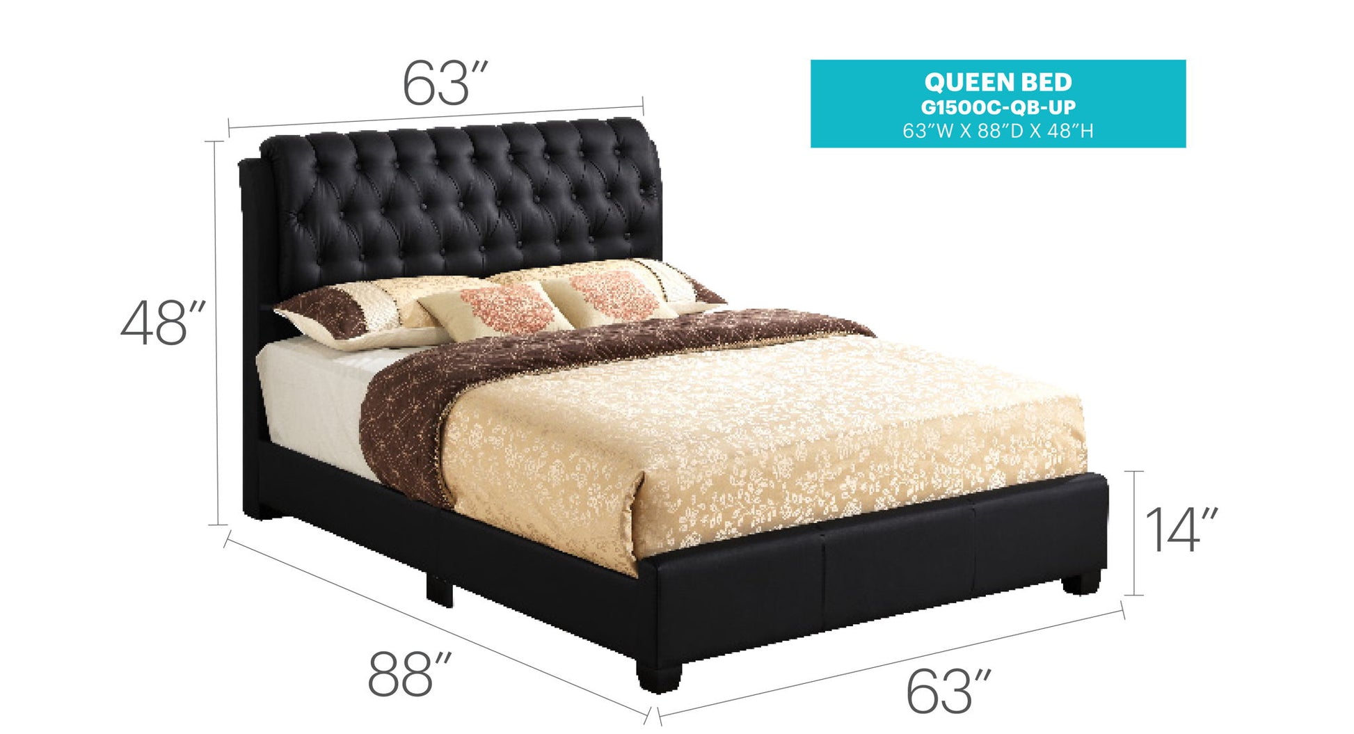 Tufted Upholstered Bed - The Sleep Loft - Online Mattress Showroom NYC