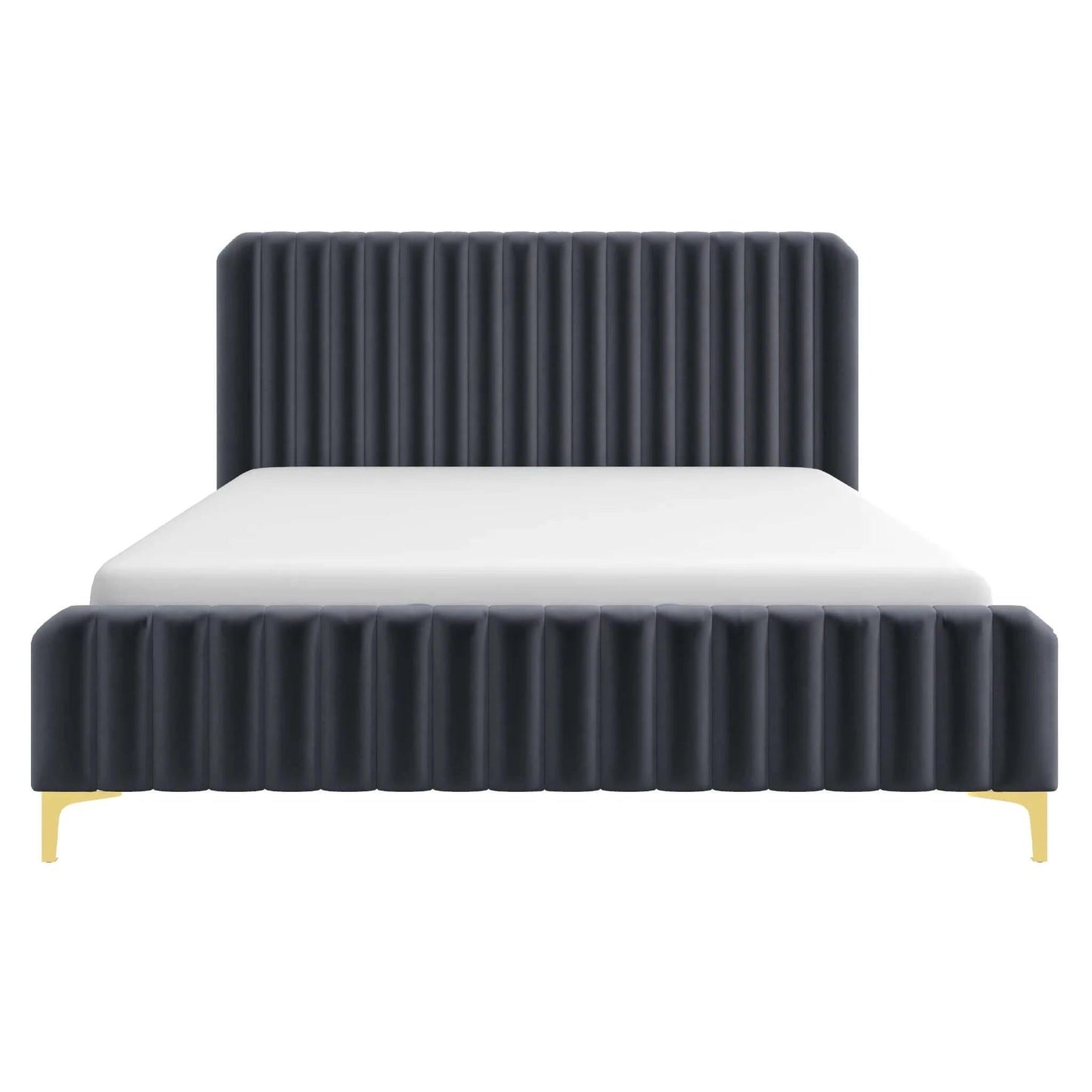 Bethany - Queen Upholstered Platform Bed - Gray - The Sleep Loft - Online Mattress Showroom NYC