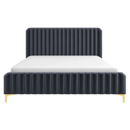 Bethany - Queen Upholstered Platform Bed - Gray - The Sleep Loft - Online Mattress Showroom NYC