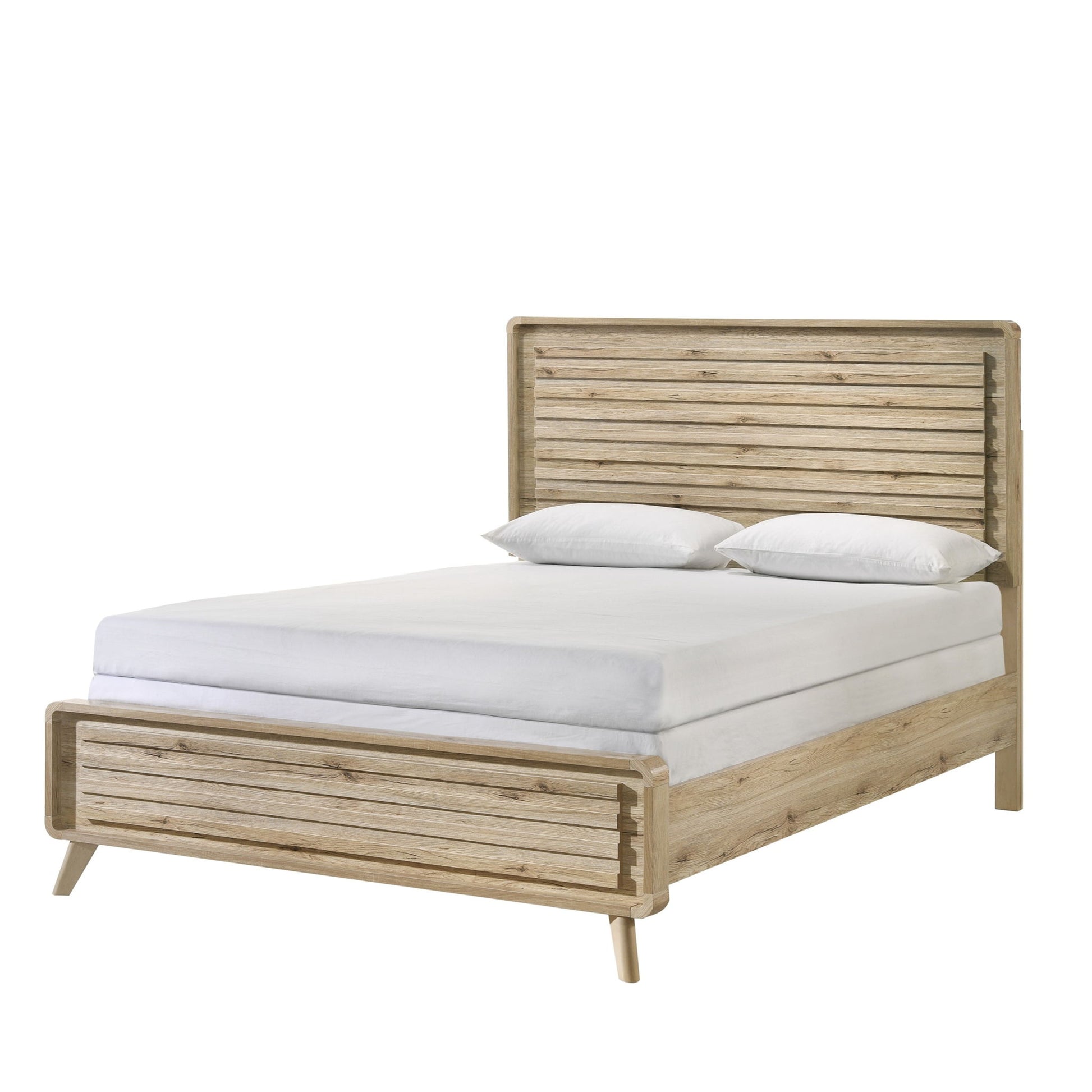 Panel Bed With Slatted Headboard And Footboard - The Sleep Loft - Online Mattress Showroom NYC