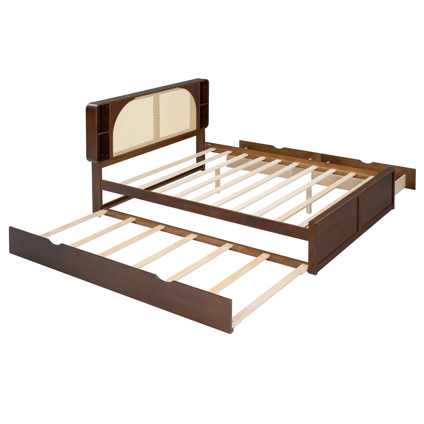 Headboard Bed With 2 Drawers And Trundle - The Sleep Loft - Online Mattress Showroom NYC