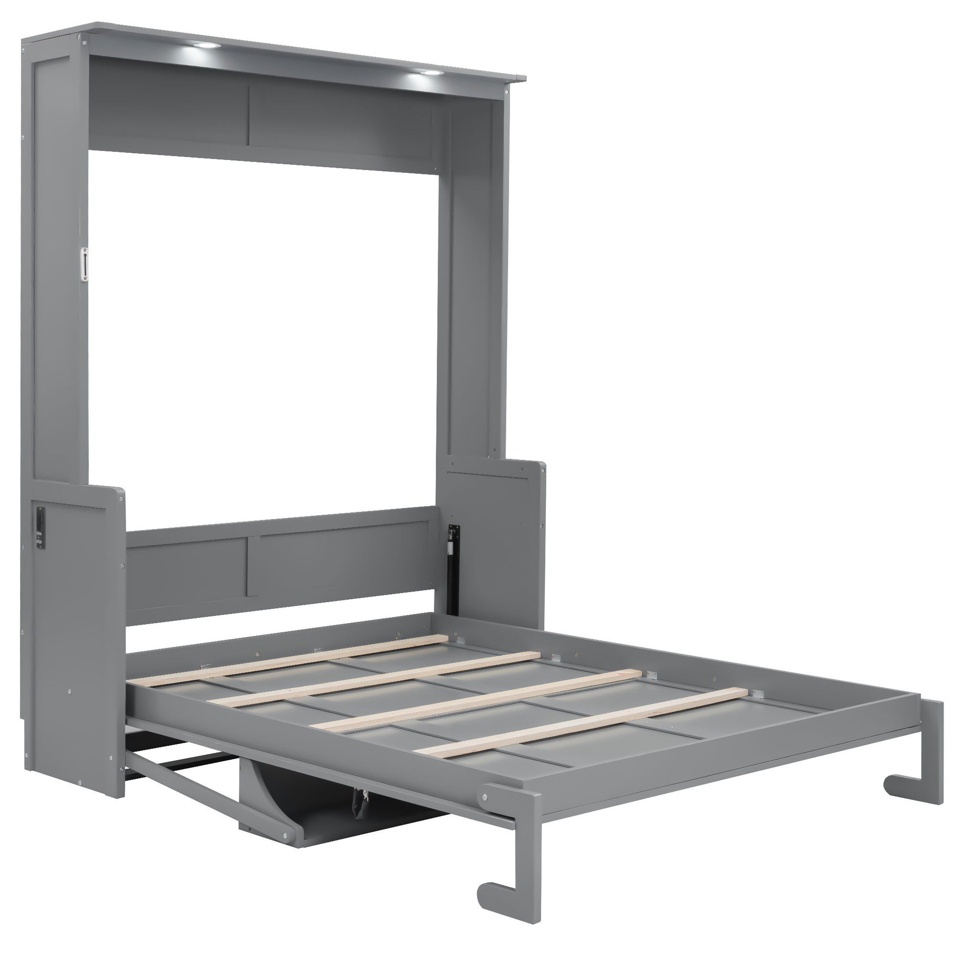 Murphy Bed With Desk, LED Lights & USB Charging Station - The Sleep Loft - Online Mattress Showroom NYC